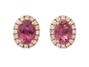 Jewellery, CLUSTER EARRINGS, 18K rose gold, in auction: Lilla jewellery – Tuesday 2 December