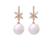Jewellery - PEARL EARRINGS, 18K gold - View 1