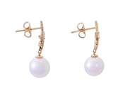 Jewellery - PEARL EARRINGS, 18K gold - View 2