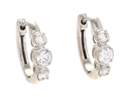 Jewellery, EARRINGS, 18K white gold, in auction: Christmas – Saturday 13 December