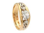Jewellery, RING, 18K gold/white gold, in auction: Classic – Saturday 22 November