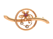 Jewellery, BROOCH, 18K gold, in auction: Christmas – Saturday 13 December