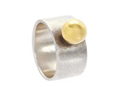 Jewellery, RING, sterlingsilver/18K gold, in auction: Modern – Saturday 20 December