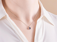 Jewellery - PENDANT/CHAIN, 18K white gold - View 2