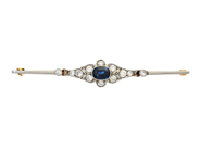 Jewellery - BROOCH, platinum/18K gold - View 1