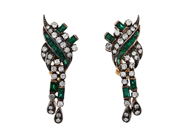 Jewellery, EARRINGS, 14K/silver, in auction: Lilla jewellery – Tuesday 2 December