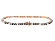 Jewellery - TENNIS BRACELET, 18K rose gold/white gold - View 2