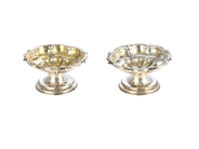 Silverware - Salt cellars, one pair - View 1