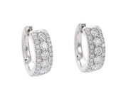 Jewellery - HOOP EARRINGS, 18K white gold - View 1