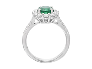 Jewellery - CLUSTER RING, 18K white gold - View 2