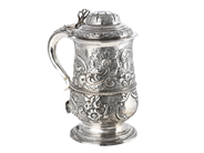Silverware, TANKARD sterling silver, London 1821, in auction: Christmas – Saturday 13 December