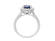 Jewellery - CLUSTER RING, 18K white gold - View 2