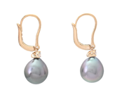 Jewellery - PEARL EARRINGS, 18K gold - View 2