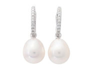 Jewellery - PEARL EARRINGS, 18K white gold - View 1