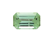 Gemstones - GREEN TOURMALINE, emerald cut - View 1