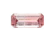 Gemstones - PINK TOURMALINE, emerald cut - View 1