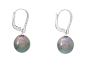 Jewellery - PEARL EARRINGS, 18K white gold - View 2