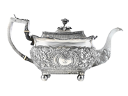 Silverware, RCHARD SAWYER, teapot, in auction: Christmas – Saturday 13 December