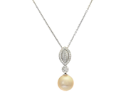 Jewellery - PENDANT WITH CHAIN, 18K white gold - View 1