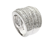 Jewellery, RING, 14K rhodium plated gold, in auction: Christmas – Saturday 13 December