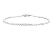Jewellery - TENNIS BRACELET, 18K white gold - View 1