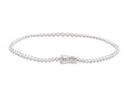 Jewellery - TENNIS BRACELET, 18K white gold - View 2