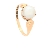 Jewellery - PEARL RING, 14K gold - View 1