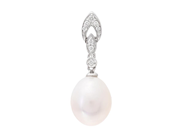 Jewellery - PEARL PENDANT, 18K white gold - View 1