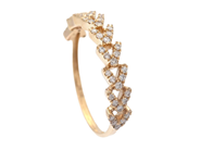 Jewellery - RING, 18K gold with single cut diamonds 0,17 ctw - View 1