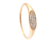 Jewellery - RING, 18K gold with single cut diamonds 0,06 ctw - View 1