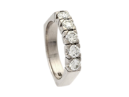 Jewellery, ETERNITY RING, 18K white gold, in auction: Christmas – Saturday 13 December