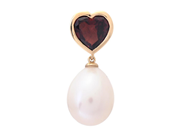 Jewellery - PEARL PENDANT, 18K gold with cultured freshwater pearl 9,3 mm - View 1