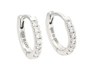 Jewellery, HOOP EARRINGS, 18K white gold, in auction: Lilla jewellery – Tuesday 2 December 2025