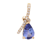 Jewellery - PENDANT, 18K gold with tanzanite 0,35 ctw - View 1