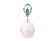 Jewellery - PEARL PENDANT, 18K white gold with cultured fresh water pearl 8,5 mm - View 1