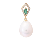 Jewellery - PEARL PENDANT, 18K gold with cultured fresh water pearl 8,5 mm - View 1