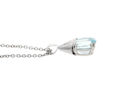 Jewellery - PENDANT WITH CHAIN, 18K white gold - View 2