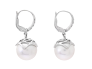 Jewellery - PEARL EARRINGS, 18K white gold - View 2