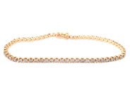 Jewellery - TENNIS BRACELET, 18K gold - View 1