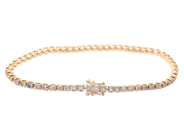 Jewellery - TENNIS BRACELET, 18K gold - View 2