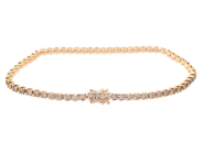 Jewellery - TENNIS BRACELET, 18K gold - View 2