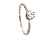 Jewellery - SOLITAIRE RING, 18K white gold - View 1