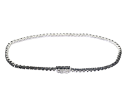 Jewellery - TENNIS BRACELET, 18K white gold - View 2