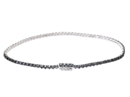 Jewellery - TENNIS BRACELET, 18K white gold - View 2