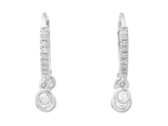 Jewellery - EARRINGS, 18K gold with brilliant cut diamonds 0,13 ctw - View 1