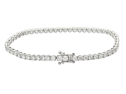 Jewellery - TENNIS BRACELET, 18K white gold - View 2