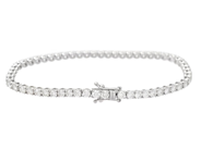 Jewellery - TENNIS BRACELET, 18K white gold - View 2