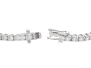 Jewellery - TENNIS BRACELET, 18K white gold - View 3