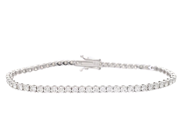 Jewellery - TENNIS BRACELET, 18K white gold - View 1