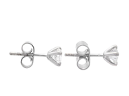 Jewellery - SOLITAIRE EARRINGS, 18K white gold - View 2